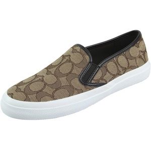 Coach Chrissy outline khaki/chestnut signature shoes
